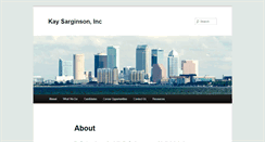 Desktop Screenshot of kaysarginsoninc.com