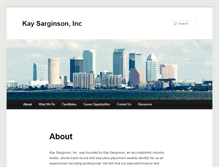 Tablet Screenshot of kaysarginsoninc.com